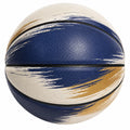 Ballon de Basketball Moderne Bleu, Beige et Or
