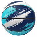 Ballon de basket extérieur taille 7 bleu, blanc et turquoise