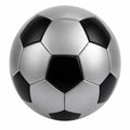 Ballon de football noir et argent 68 cm