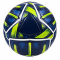 Ballon de football taille 5 bleu marine et jaune fluo