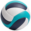 Ballon de volley-ball bleu, blanc et noir pour intérieur et extérieur