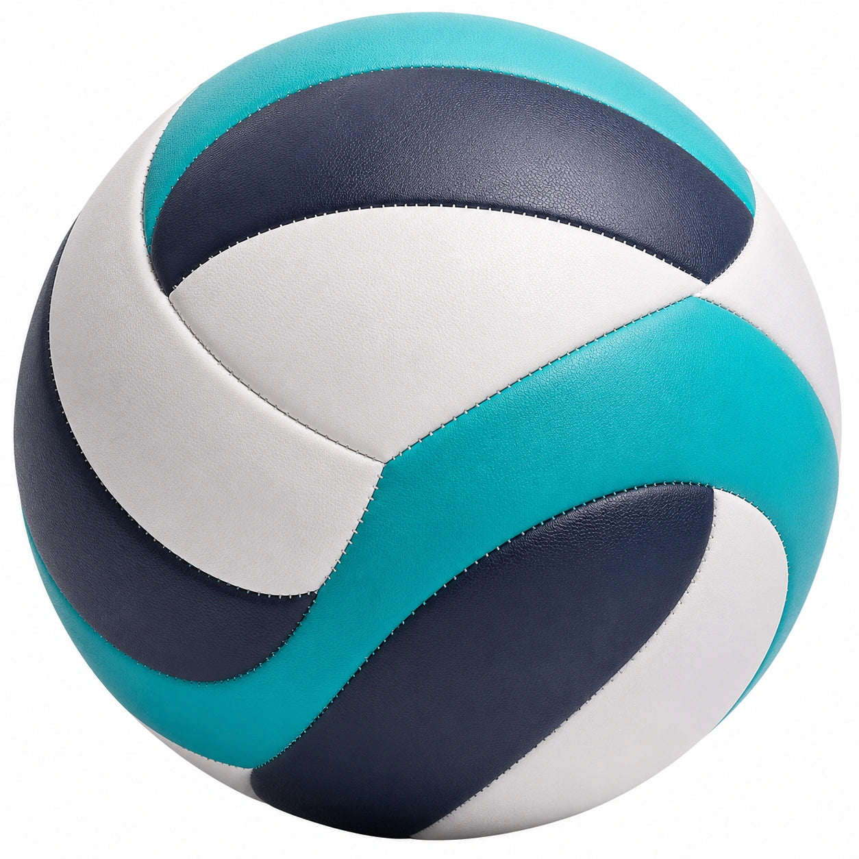 Ballon de volley-ball bleu, blanc et noir pour intérieur et extérieur