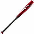 Batte de baseball monobloc rouge et noir pour adultes, longueur 85cm