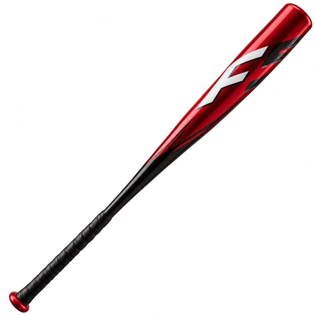 Batte de baseball monobloc rouge et noir pour adultes, longueur 85cm