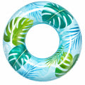 Bouée Gonflable Tropicale Motifs Feuilles 80cm