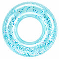 Bouée flottante pailletée bleue pour piscine