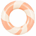 Bouée Gonflable Spirale Orange et Blanc 90cm
