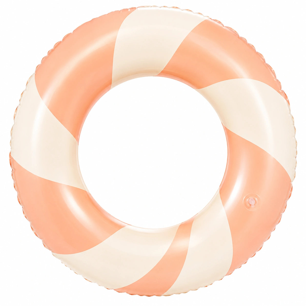 Bouée Gonflable Spirale Orange et Blanc 90cm