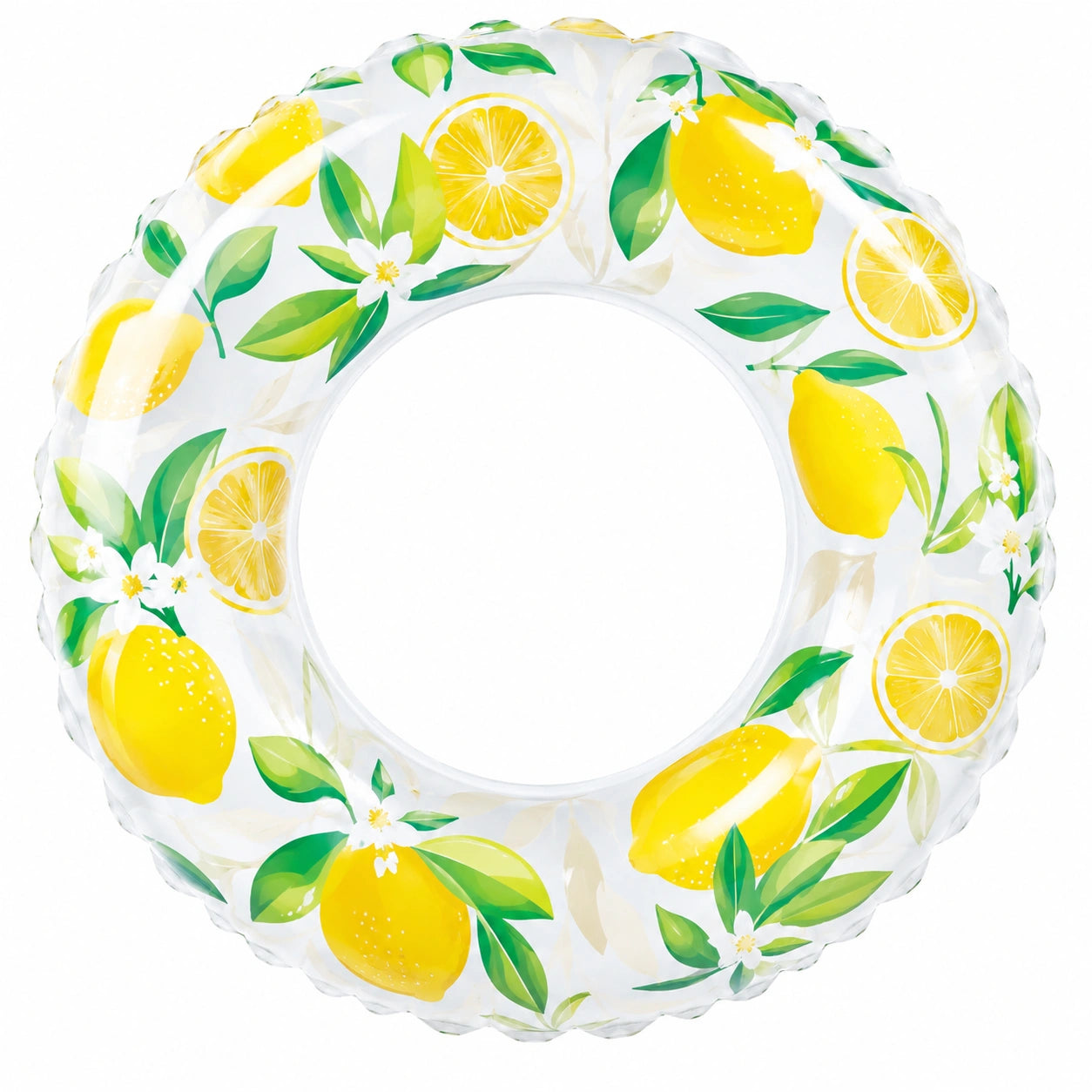 Bouée Gonflable Motifs Citrons 90 cm