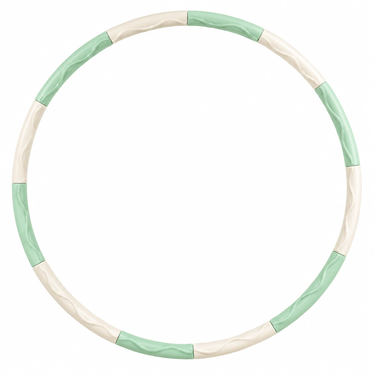Cerceau de Fitness Amovible 90 cm Vert et Blanc