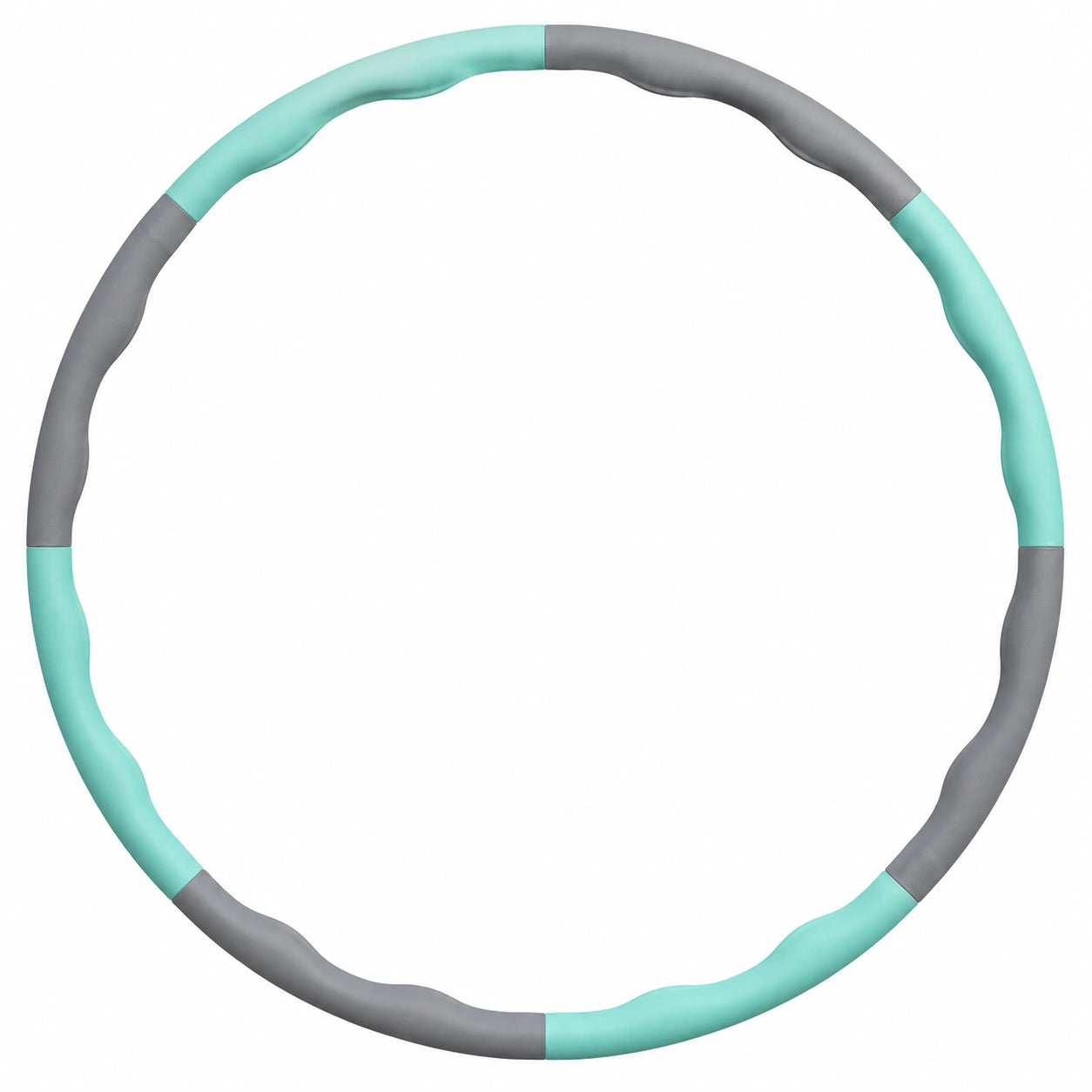 Cerceau de Fitness Amovible 95 cm Menthe et Gris