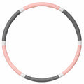 Cercle de fitness détachable 95 cm gris et rose