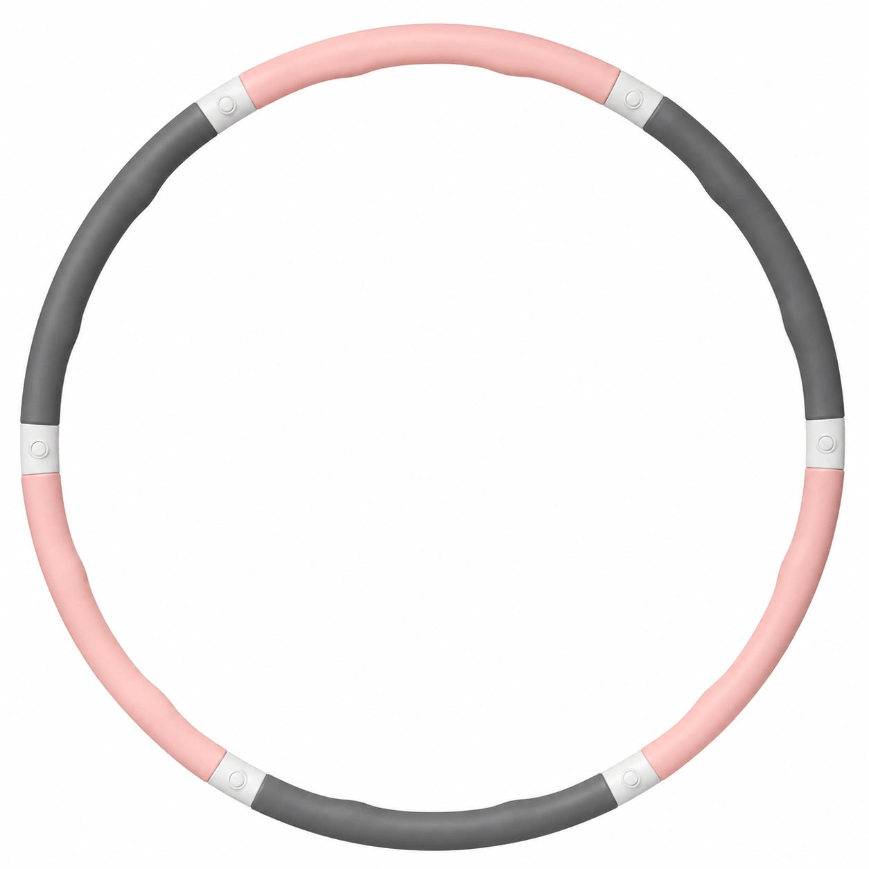 Cercle de fitness détachable 95 cm gris et rose