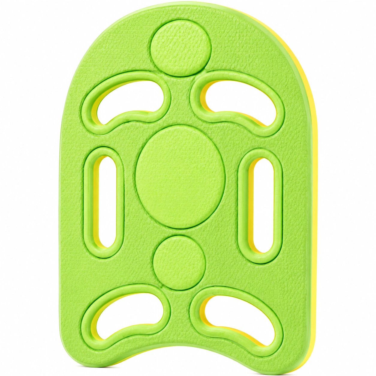 Planche de Natation Antidérapante pour Enfants Vert Jaune