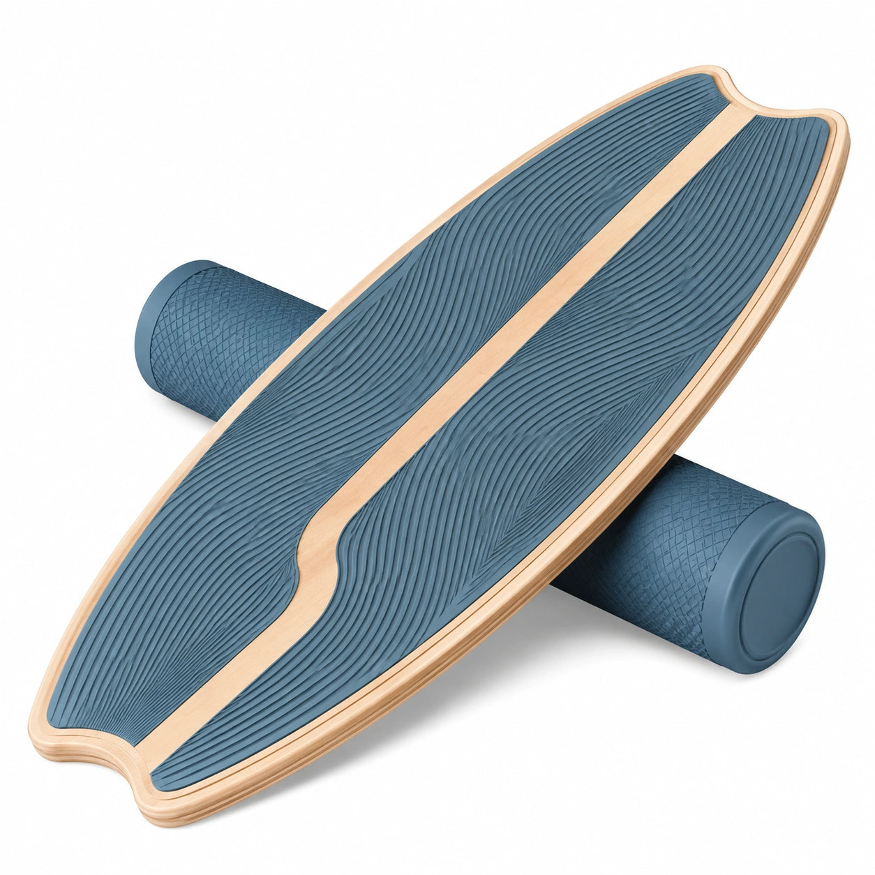 Planche d'équilibre bleu avec rouleau pour entraînement physique